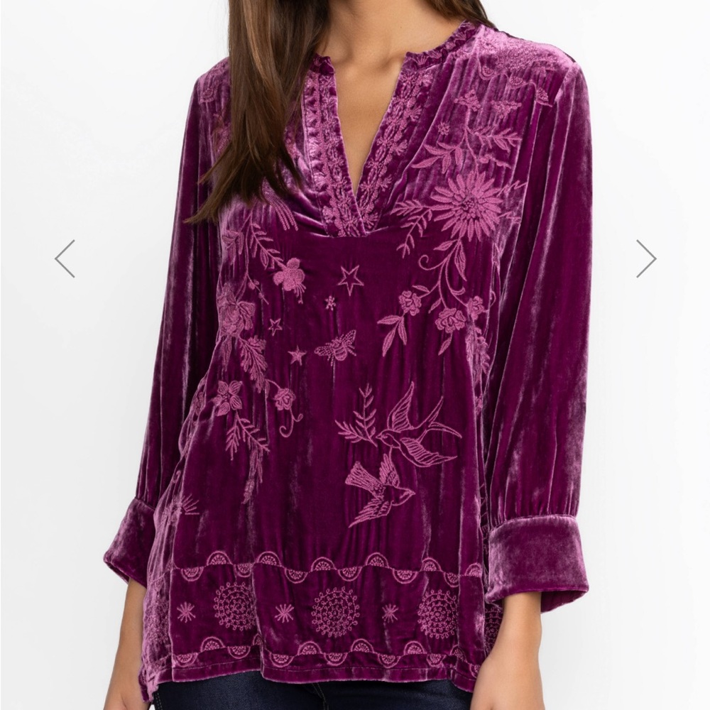 NWT Johnny Was Henley Voyager Tunic; Size XS